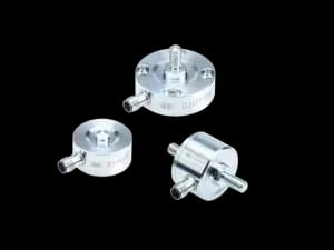 Hydraulischer Kraftsensor aus Edelstahl mit seitlichem Anschlussstutzen 