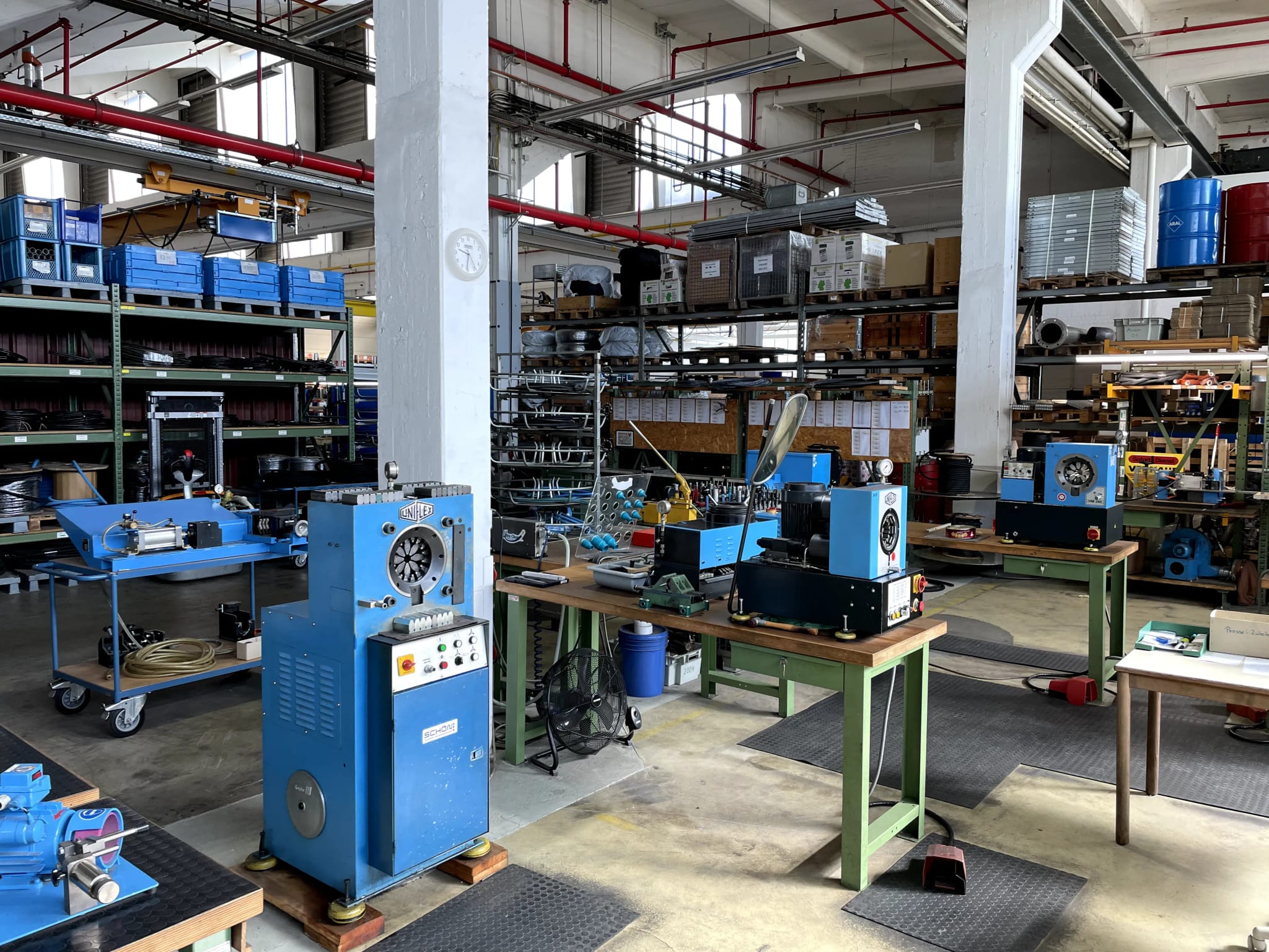 Unsere Hydraulikschlauch Abteilung am Standort Bremen.